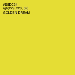 #E5DC34 - Golden Dream Color Image